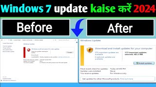 Windows 7 Ko Update Kaise Kre  windows 7 update error 80072efe  windows 7 update kaise kare [upl. by Gabi]