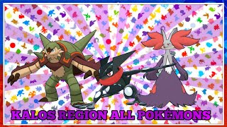 How To Evolve Pokémon  Generation 6 Kalos Region Animated 3D Shiny Sprites [upl. by Acinok]