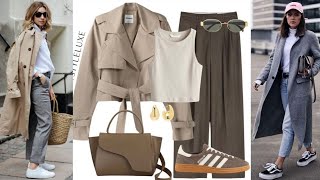 MODA TENDENCIA OTOÑO INVIERNO 20242025 OUTFITS CON ZAPATILLAS DEPORTIVAS PARA MUJERES CHIC [upl. by Yroffej417]