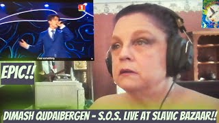 Dimash Qudaibergen  SOS LIVE at the Slavic Bazaar Reaction Ive been Dimashed [upl. by Jerome]