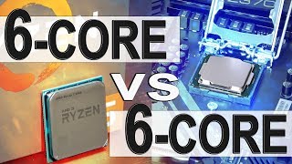 AMD 6Core vs INTEL 6Core  AMD Ryzen 5 2600 vs Intel i5 8400 [upl. by Mcloughlin925]