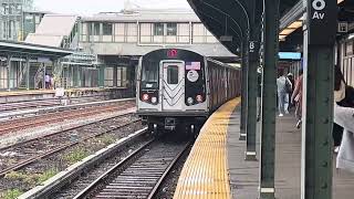 R160B N Train to Coney Island ArrivingDeparting 8th Ave 4292024 [upl. by Pulling]