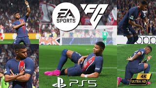 Every Kylian Mbappe Celebration in EA SPORTS FC24  PS5 4K UHD [upl. by Asilak]