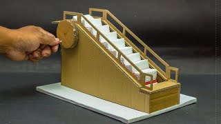 Science Projects  Escalator Working Model [upl. by Ccasi]