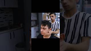 Young barber veysel barbershop barber asmr massage [upl. by Aikrehs137]