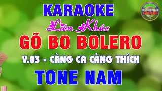 Liên Khúc Gõ Bo Karaoke Bolero Tone Nam V03 Càng Ca Càng Thích  Karaoke Hà Thảo Ân [upl. by Ahar]