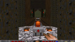 Doom II level 17 Tenements Keys and exit [upl. by Uyekawa]