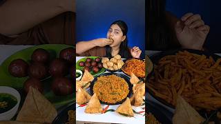 Spicy Golgappa And Spicy Maggi Eating Challenge  Samosa  Indian Street Food Mukbang shorts [upl. by Delgado]