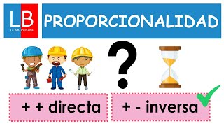 Diferencia entre PROPORCIONALIDAD directa e inversa ✔👍 [upl. by Nalorac]