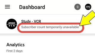 Subscriber Count Temporarily Unavailable  How To Fix Subscriber Count Temporarily Unavailable [upl. by Retsevel]