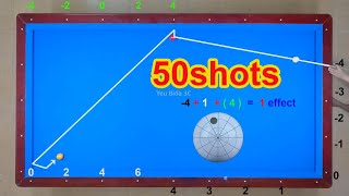 50 Best Shots carom 3cushion billiards tutorial Shortlongshort basics [upl. by Amal758]