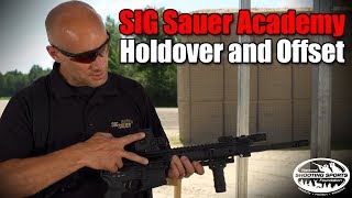 Holdover and Offset  AR and Red Dot  Shooting Tips from SIG SAUER Academy [upl. by Orren]