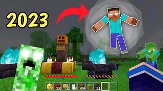 No Mod How to summon Herobrine in minecraft 2023 [upl. by Spain]