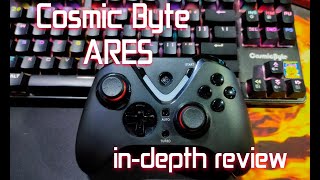 Cosmic Byte ARES Controller for PC  Latency Test  IN Depth Review  MonsterHeartFPS [upl. by Lilli]