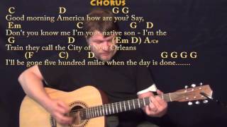 The City of New Orleans Arlo Guthrie Strum Guitar Cover Lesson with ChordsLyrics [upl. by Laughlin984]