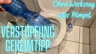 Abfluss Verstopft So bekommst du WC oder Waschbecken frei mit Mitteln die JEDER zuhause hat [upl. by Ai]