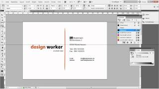 Visitenkarte in InDesign erstellen TutorialVorlage Teil 22 [upl. by Veronique]