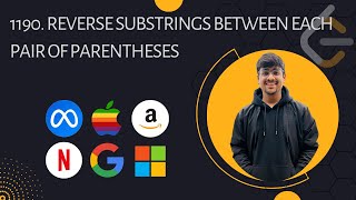 1190 Reverse Substrings Between Each Pair of Parentheses  Leetcode  C  DSA  Stack [upl. by Enelram]