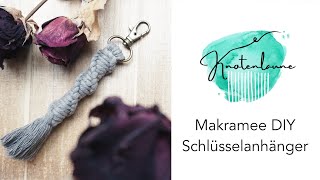 Makramee DiY Schlüsselanhänger  Makramee Tutorial  Anleitung [upl. by Nedaj476]