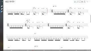 Flyleaf  Fully Alive BASS TAB PLAY ALONG [upl. by Desi]