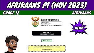 Afrikaans Paper 1 November 2023 [upl. by Jadda]