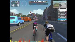 Zwift Tour de Andrasta stage 1 cat C Glasgow Crit course [upl. by Acinelav594]