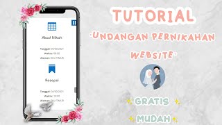 Tutorial Undangan Pernikahan Website Menggunakan HP  GRATIS amp MUDAH [upl. by Sy374]