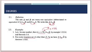 Computability CH9  Reducibility and degrees [upl. by Tram]