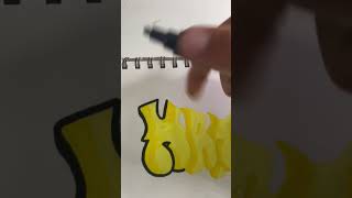 A Graffiti art drawing graffiti viral trending shorts [upl. by Gnel]