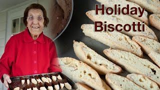 Holiday Cooking with Clara  Chocolate Almond Biscotti [upl. by Norraa]