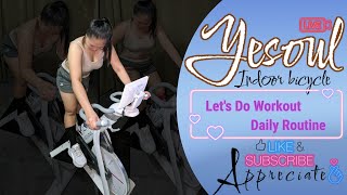 YESOUL S3 PRO Spin Bike  Indoor Bike workingonit spinningbike workoutathome burningcalories [upl. by Aracat]