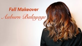 Fall Makeover Auburn Balayage  HAIR MAKEOVER  ARIBA PERVAIZ [upl. by Resa]