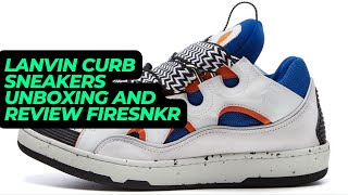 LANVIN CURB SNEAKERS UNBOXING AND REVIEW FIRESNKR [upl. by Bindman]