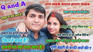 First Q And A  Love Marriage Couple Vlog  Handicapped Couple Love Story ❤️ [upl. by Eseenaj950]