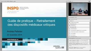 Retraitement des dispositifs médicaux critiques [upl. by Airotna172]