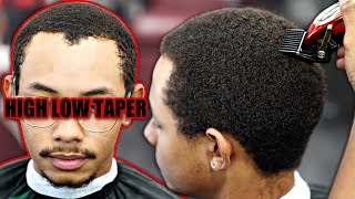 300 ON THIS HAIRCUT TUTORIAL 360 WAVES HIGH LOW TAPER [upl. by Annoik]