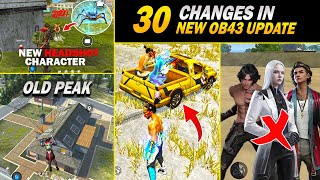 OB43 Top 30 Game Changer quot SECRET UPDATES quot FF Advance Server  GARENA Free Fire [upl. by Ttej245]