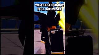 Weakest Dummy Full Moveset roblox strongestbattlegrounds [upl. by Dihahs]