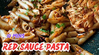 Spicy Red Sauce Pasta Recipe  Perfect Restaurant Style  Less Oil Hot  Chinese Italian food [upl. by Vaenfila537]