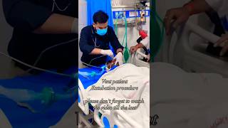 Ventilator patient Extubation procedure icushortvideoyutubeshorts [upl. by Llekcm]