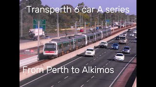 6 CAR Transperth A series with MALE Announcer [upl. by Zsa]