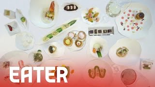 JeanGeorges Spring 2014  60 Second Tasting Menu [upl. by Anemij]