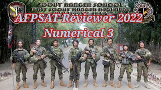 Bagong AFPSAT Reviewer 2022 NUMERICAL Reasoning 3 [upl. by Karl66]