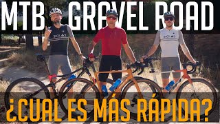 MTB vs ROAD vs GRAVEL ¿Cuál es más rápida [upl. by Freeman]