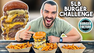 5lb Cheeseburger and Fries Challenge in Tampa Florida [upl. by Anilem]