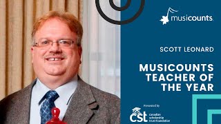 2009 MusiCounts Teacher of the Year  Scott Leonard [upl. by Acnalb]