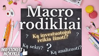 🧑‍🎓Mokykla  Makroekonominių rodiklių stebėjimas analizavimas  FED  Rinkos nuotaikos  Investuoti [upl. by Leruj]