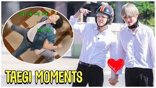 Taegi Moments To Brighten Your Day  BTS Suga And V Moments [upl. by Ecinreb341]