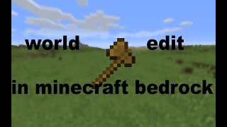 How to get world edit in minecraft bedrock with commands [upl. by Irra]