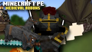 Best Fantasy and Medieval Addons For MCPE [upl. by Aiuqram]